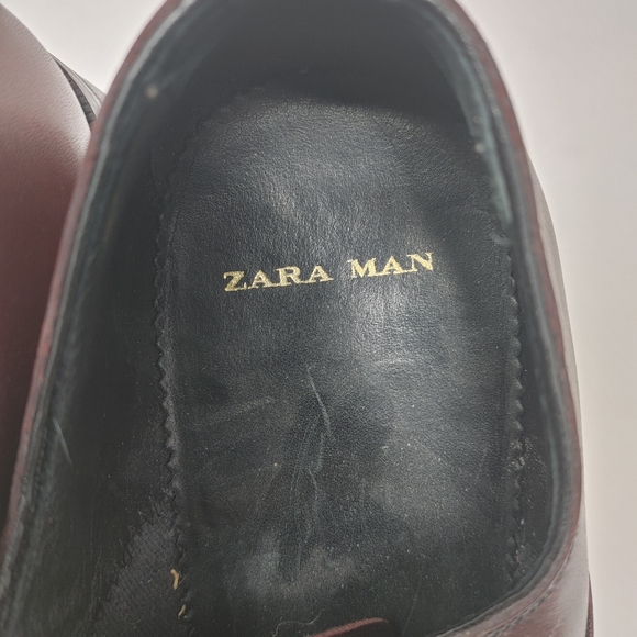 Mens 2 Toned Leather Oxfords - Picture 4 of 4